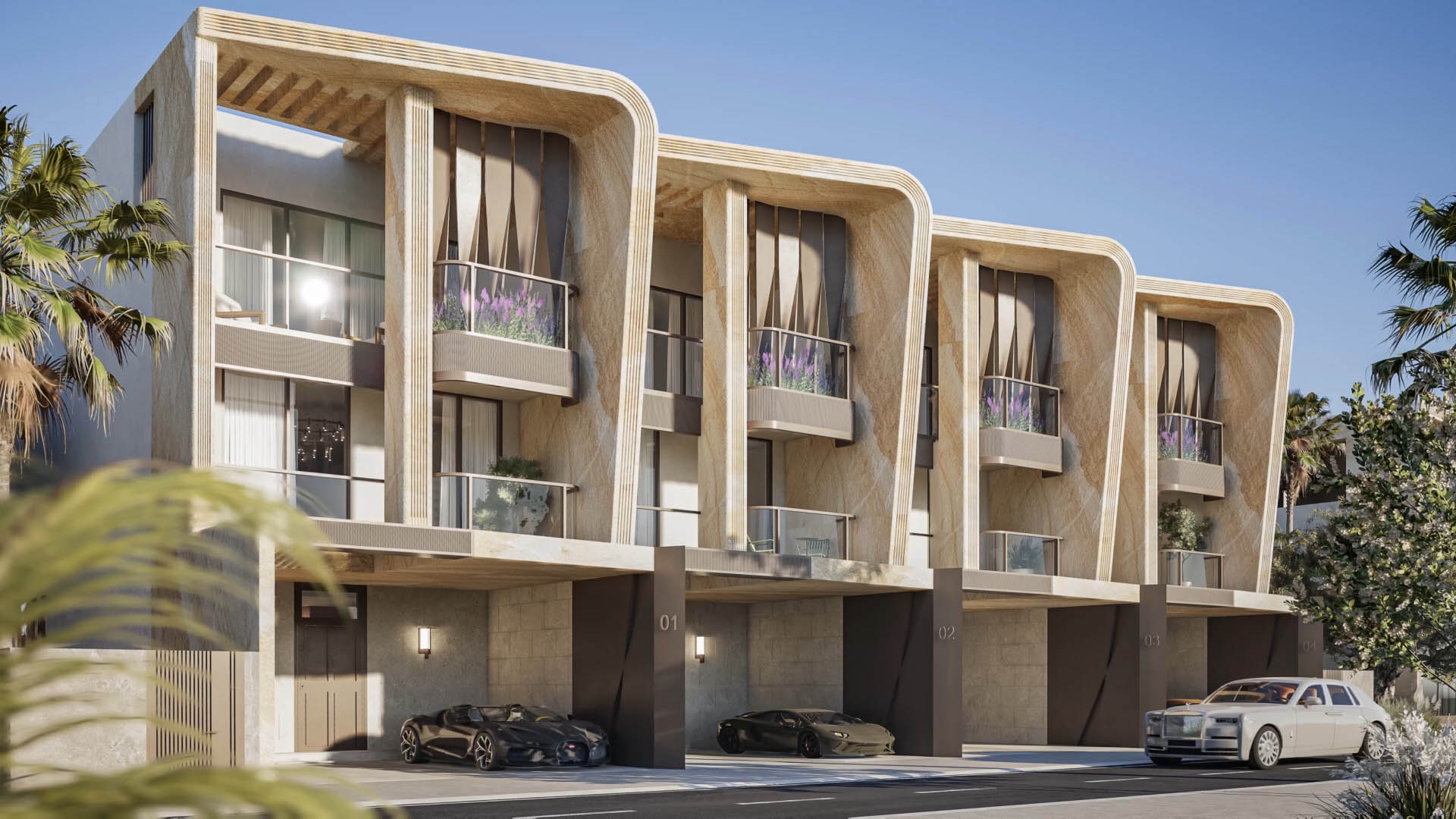 Real estate marketing visualization for residential development.
